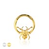316L SURGICAL STEEL ARACHNE SPIDER SEPTUM HINGED SEGMENT HOOP RING